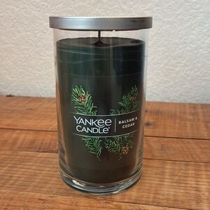 NWT Yankee Candle Green Balsam & Cedar 14.25 oz NEW Christmas Tree Holidays